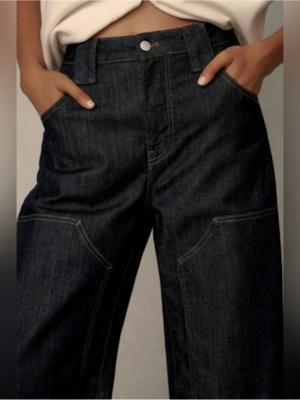 NWT Size 28 - Myra Low-Rise Tapered Jeans by Pilcro: Puddle Edition (US$ 148) - Picture 11 of 17
